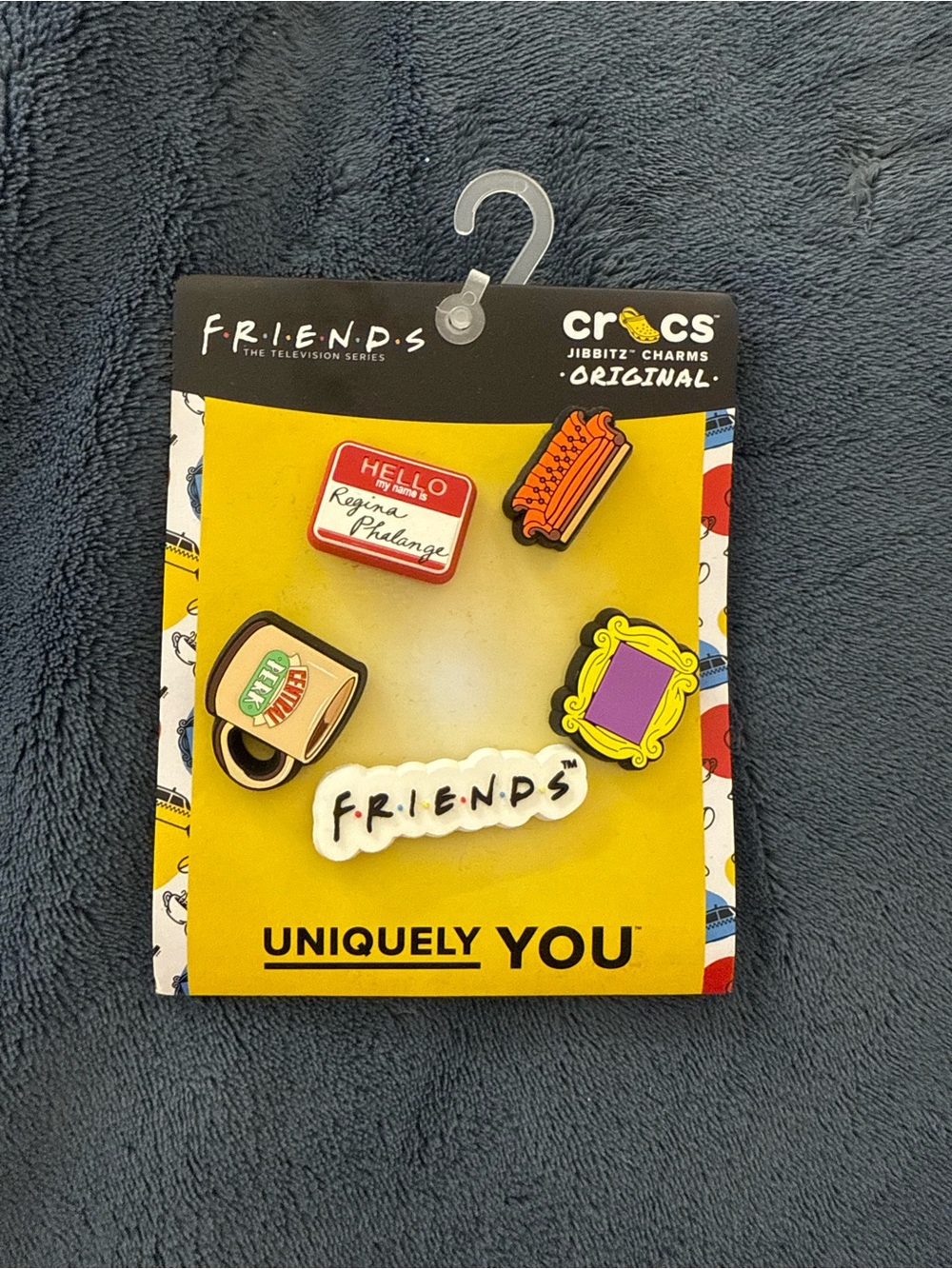 CROCS FRIENDS Jibbitz Charm Pack — Yellow, Red, Purple, Orange, White